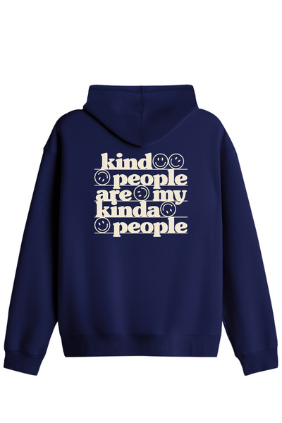 BetterThanCo Be Kind Printed Unisex Hooded Collar Hoodie