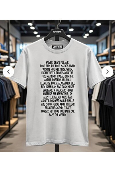 playwear Unisex Oversize Pattern avatar το τελευταίο μπλουζάκι με στάμπα σχεδίου