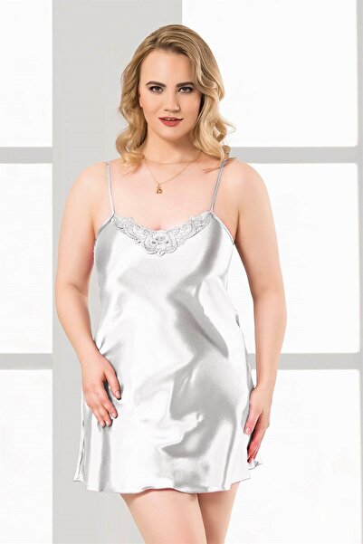 Slendos Women'S, Plus Size, Short, Satin Nightgown