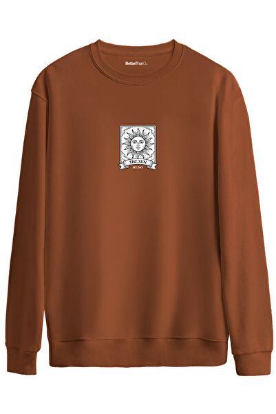 BetterThanCo My Day Printed Crew Neck Oversize Sweatshirt