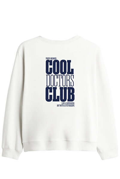 BetterThanCo Cool Doctors Club Printed Crew Neck Sweatshirt