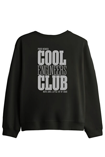 BetterThanCo Hanorac cu guler rotund imprimat Cool Engineers Club