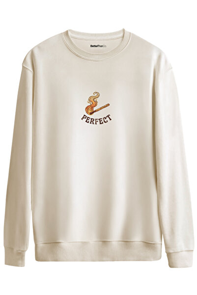 BetterThanCo Perfect! Printed Crew Neck Oversize Sweatshirt