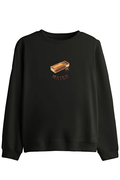 BetterThanCo Αντιστοίχιση! Φούτερ με στάμπα και λαιμόκοψη ποδηλάτου