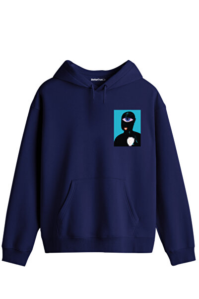 BetterThanCo Hanorac unisex cu glugă și imprimeu Oracle Eye