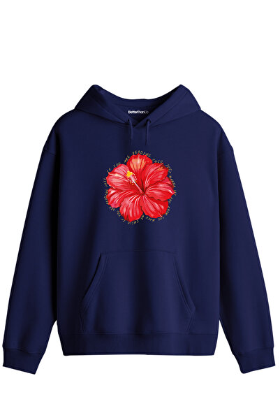 BetterThanCo Hanorac unisex cu glugă și imprimeu Garden Whisper