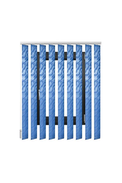 MC&A Amenajari Jaluzele Verticale Textile , ALBASTRU , L 80 cm X H 140 cm