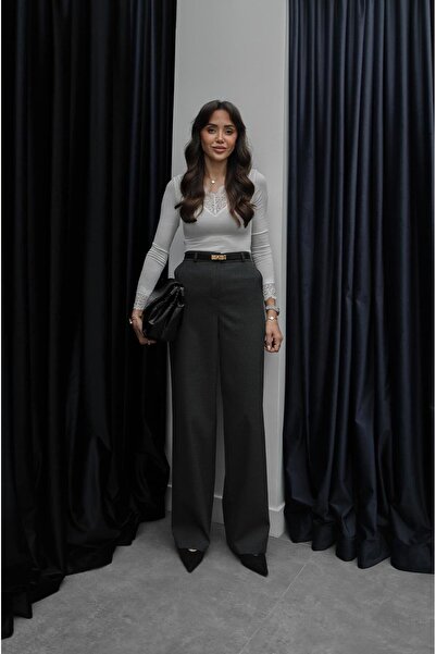 Havoş Anthracite Polyviscon Classic Trousers