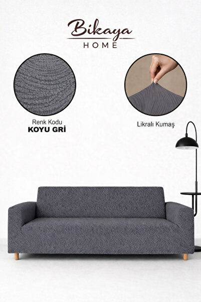 Bikaya Home Maxi Strech Waterway Seat Cover |   3+3+1+1 Seating Group |   Ela...