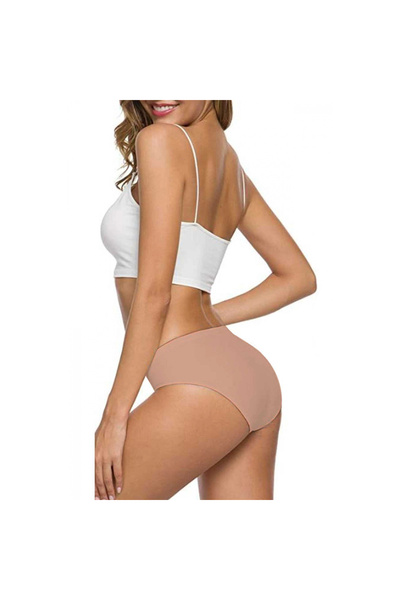 MODANI SEÇ 6 Pieces Women's Seamless Laser Cut Flexible Non-Marking Panties S7