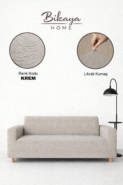 Bikaya Home Maxi Strech Waterway Seat Cover |   3+3+1+1 Seating Group |   Ela...