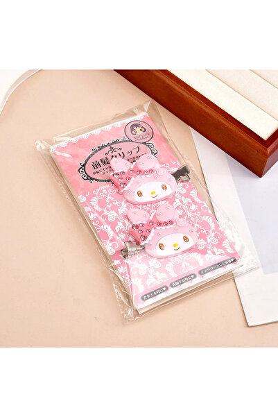 Choice6 مجموعة مشابك شعر مينيسو الجديدة بتصميم هيلو كيتي كورومي، مانعة للانزل...