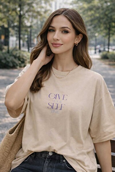 Risely Co Gıve Self Unisex Oversize T-Shirt
