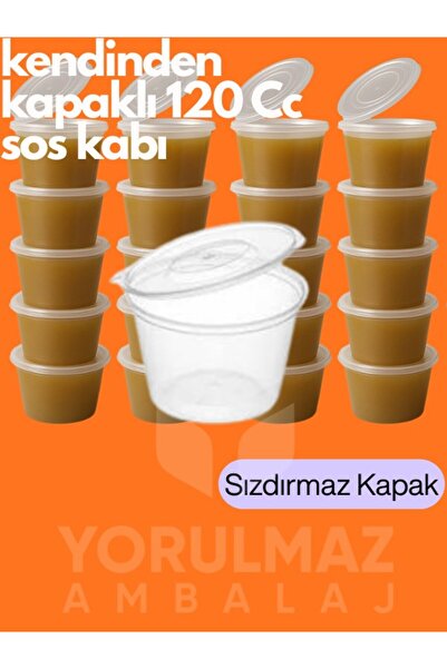 yorulmaz ambalaj 25 Adet Sızdırmaz 120 ml Mini Saklama Kabı – Sosluk, Buzluk ...