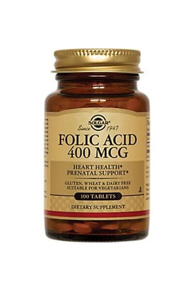 Solgar Folic Acid 100 Tablets.