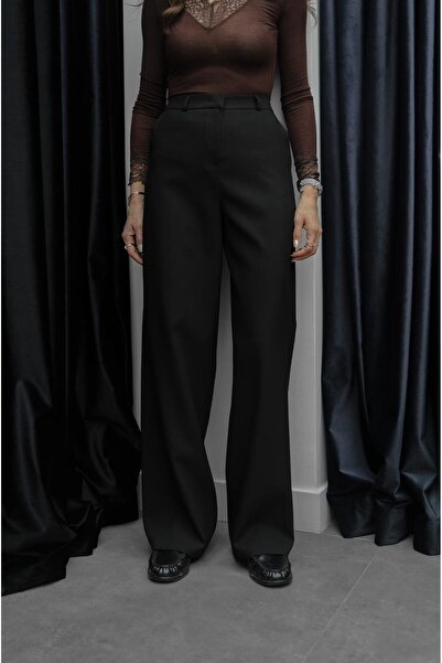 Havoş Black Polyviscon Classic Trousers