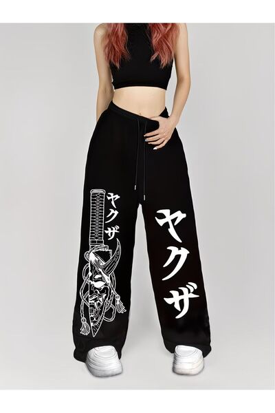 darkopia Unisex ιαπωνικό φούτερ με στάμπα και σχέδιο Kunai, φαρδιά γραμμή και...