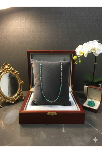 Zihintaşı Atölyesi Apatite 4mm Natural Stone Necklace
