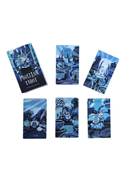 Galaksi Dükkanı Porcelaın Tarot Destesi/ Tarot Kartları -12cm 7cm +kitapçık