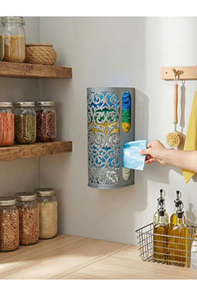 Padilon Bag Holder Bag Storage and Organization Box Plastic 32X16X13 cm Adhesive