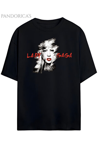 Grafftee Clothing Tricou unisex din bumbac cu design Lady Gaga Pandorica