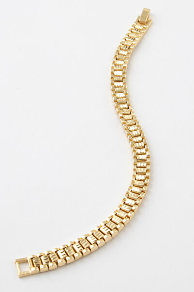 Sortie Aksesuar Stainless Steel Italian Design Bracelet with Clock Model Figure