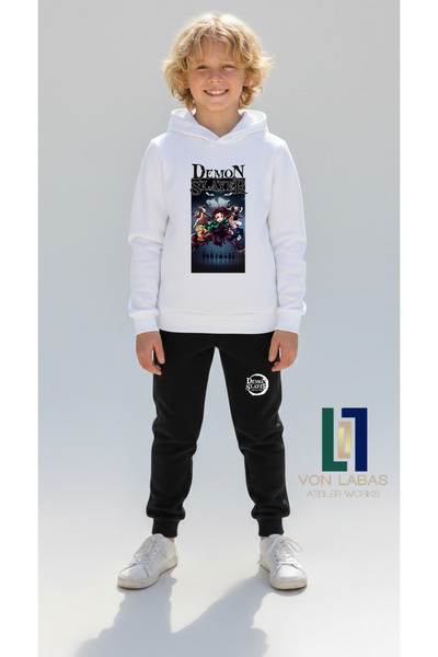 SVART WEAR Set hanorac și pantaloni de trening unisex pentru copii, cu design...