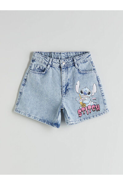 LC Waikiki منتجات فريزن ستور التي لا مثيل لها - شورت جينز مطبوع عليه I Stitch...