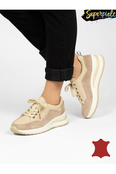 ANGEL BLUE Women's casual shoes made of genuine leather with natural lining