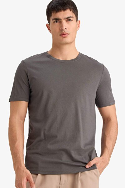 DeFacto Slim Fit Crew Neck Short Sleeve T-Shirt M6606Az26Sp