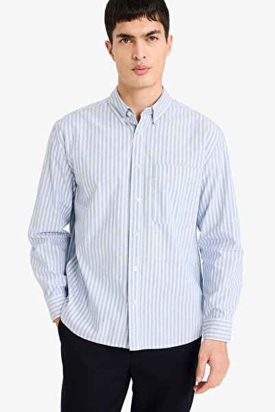 DeFacto 100% Cotton Relax Fit Shirt E1148Ax26Sp
