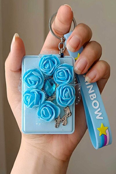 Bontexs Latex Rose Mirrored Gift Keychain and Bag Ornament