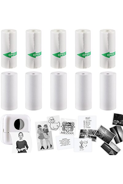 Generic ورق طباعة حراري بدون حبر من خزنة، لطابعة إيصالات ملصقات صغيرة، وجهاز ...