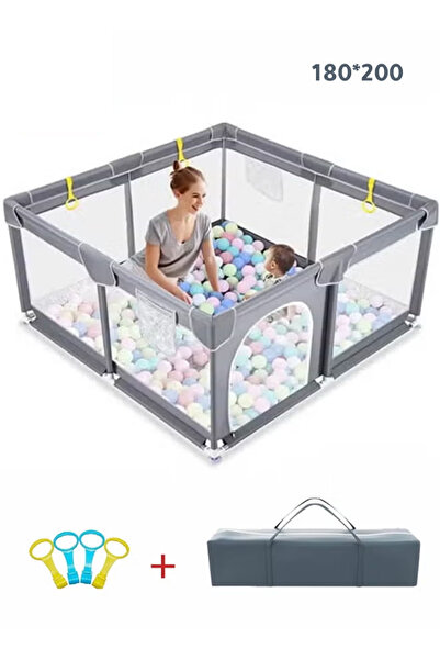 GOG حظيرة لعب للأطفال الرضع والصغار، للاستخدام الداخلي والخارجي، شبكة آمنة، م...