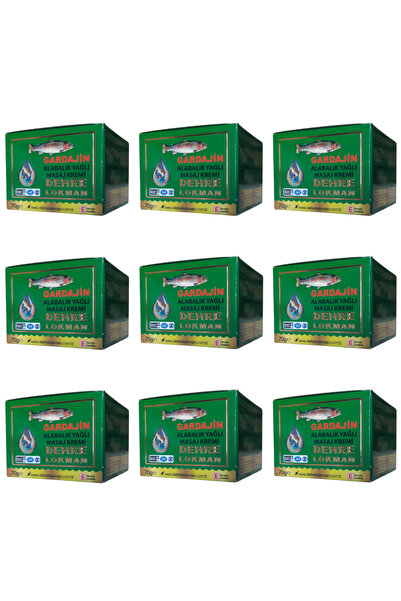 Dehre Lokman Gardajin Trout Oil Body Massage Cream 70 Gr X 9 Pieces (Knee, Wa...