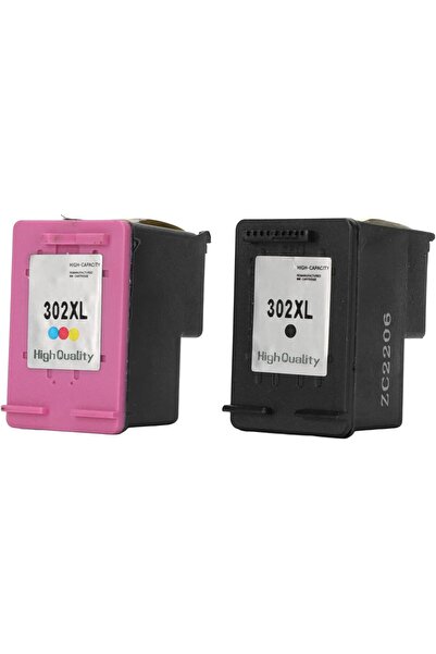 Generic Ink, 2pcs 302XL Black Color Print Ink Cartridges Replacement Printer ...