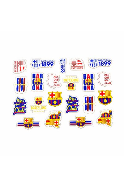 Ms Style FC Barcelona Premium Sticker 60pcs Pack – Classic Crest, ‘Mes Que Un...