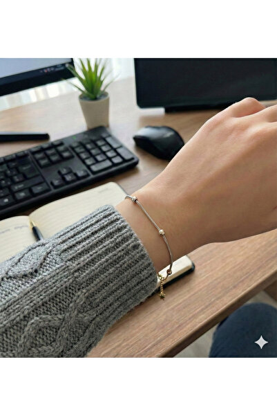 Zaman Kutusu Kadın Dorika Toplu Silver Renkli Çelik Bileklik Hediyelik