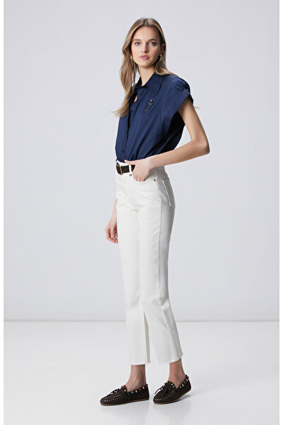 Network Kırık Beyaz Denim Pantolon