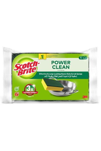 Scotch Brite إسفنجة تنظيف مسطحة كلاسيكية شديدة التحمل من سكوتش برايت