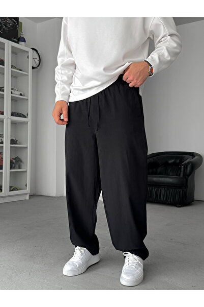 BYBASICMAN Black Slim Loose Fit Pants Jj-118