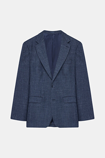 W Collection Dark Blue Regular Fit Jacket