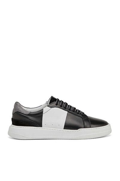 Tergan Siyah Hakiki Deri Erkek Sneaker - E25I1AY57312-A23