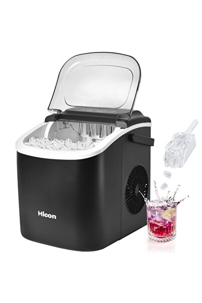 Generic ماكينة صنع مكعبات الثلج HICON، تنتج مكعبات ثلج كروية الشكل، 33 رطلاً/...