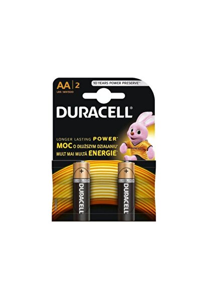 Duracell Set of 2 x 2 Alkaline Batteries Turbo Max AA/R6, Blister