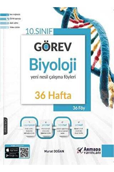 Armada Yayınları 10. Sınıf Görev Biyoloji Yeni Nesil Çalışma Föyleri (36 Hafta)