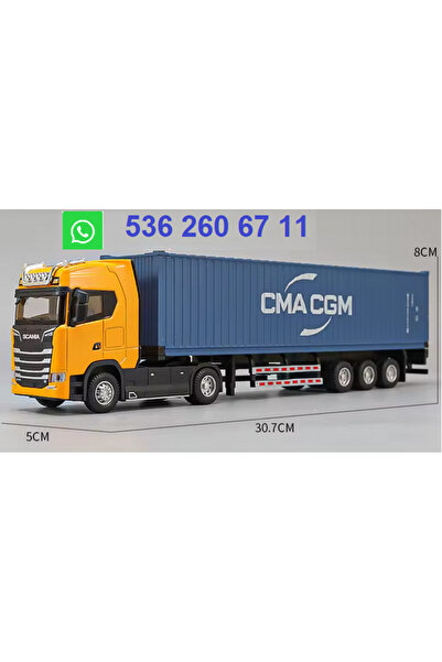 Maket 30 cm uzunlukta SCANIA S730 KONTEYNER TIR