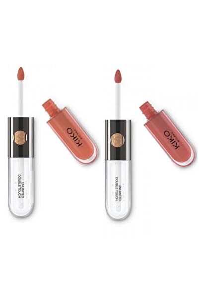 Kiko أحمر شفاه سائل ميلانو أنليميتد دبل تاتش - 103 ناتشورال روز و129 أنليميتد...