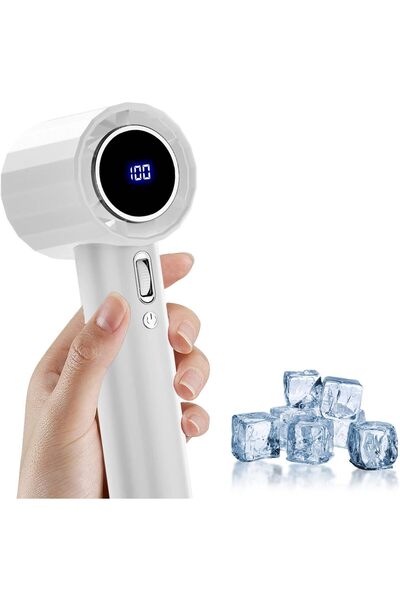 Generic مروحة يدوية محمولة، سرعة قابلة للتعديل (من 1 إلى 100) مع خاصية التورب...