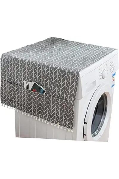 Generic Yelajoy Washing Machine Covers - 55x130cm Gray Arrow Design Breathabl...